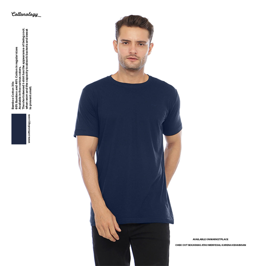 Cottonology Kaos Cotton Bamboo Navy
