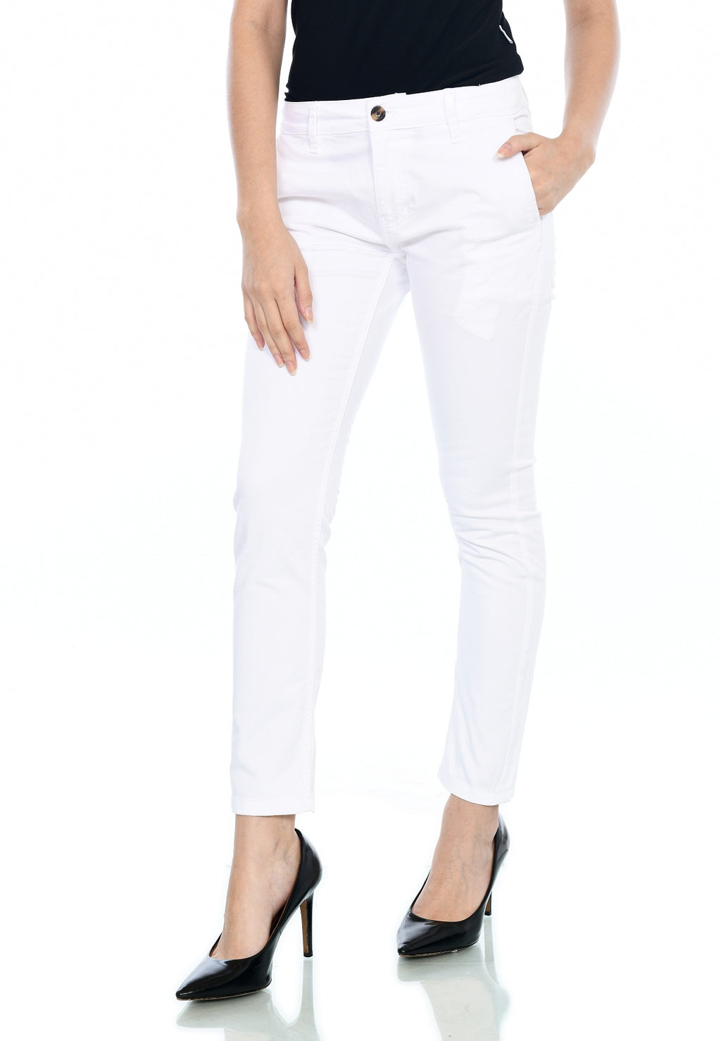 Celana Chino Wanita Putih