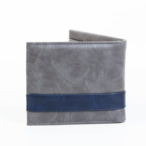 COTTONOLOGY STRIPED WALLET GREY
