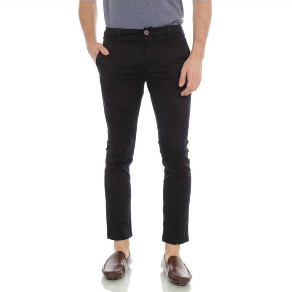 COTTONOLOGY CELANA CHINO HITAM PRIA